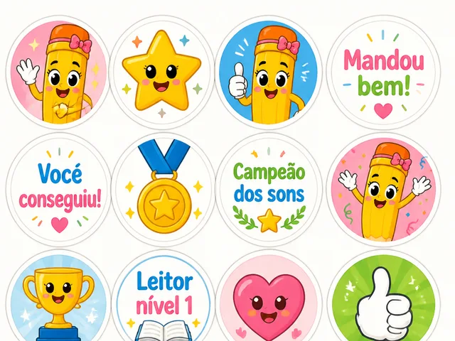 Bônus: cartela de adesivos de recompensa