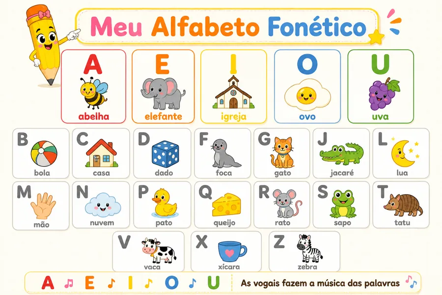 Exemplo — cartaz do alfabeto
