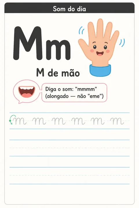 Exemplo de ficha — consoante M
